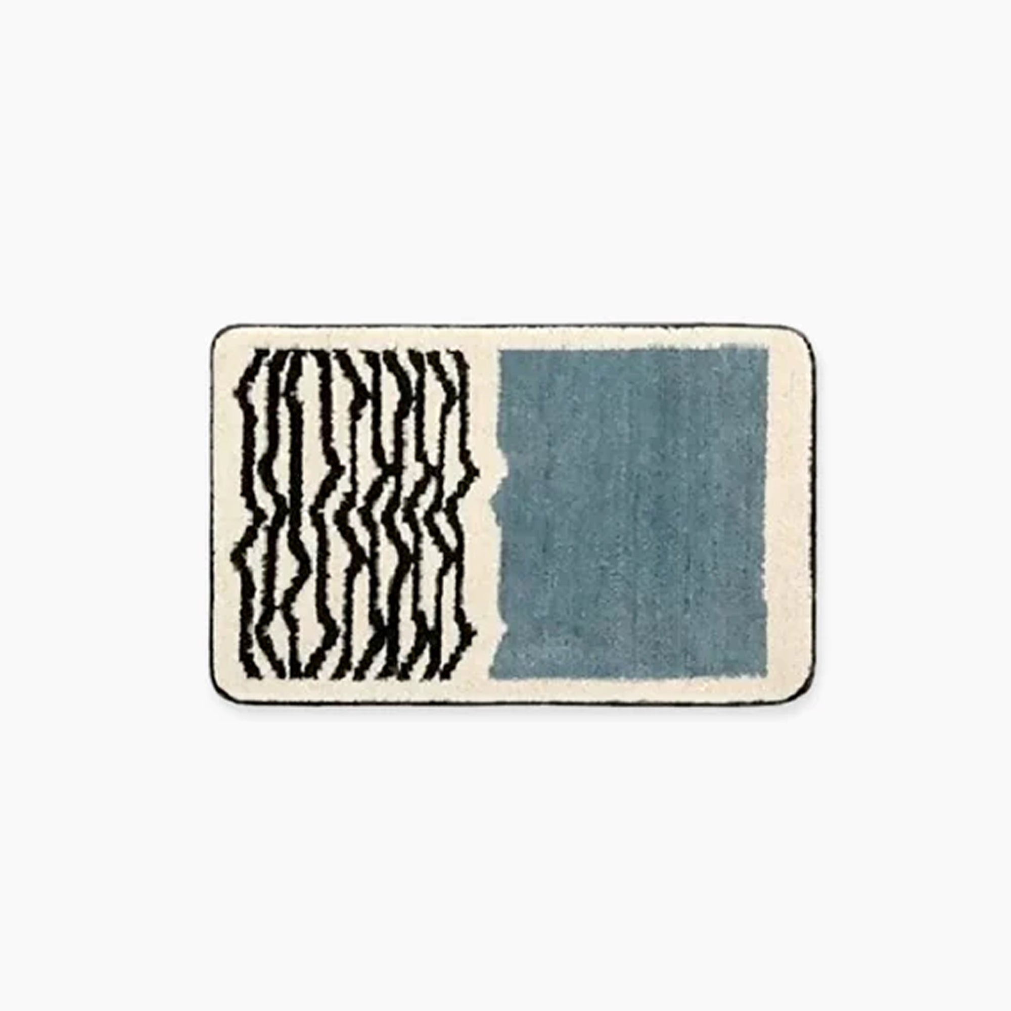 Abstract Bath Mat with Non-Slip Backing | NordicFlow
