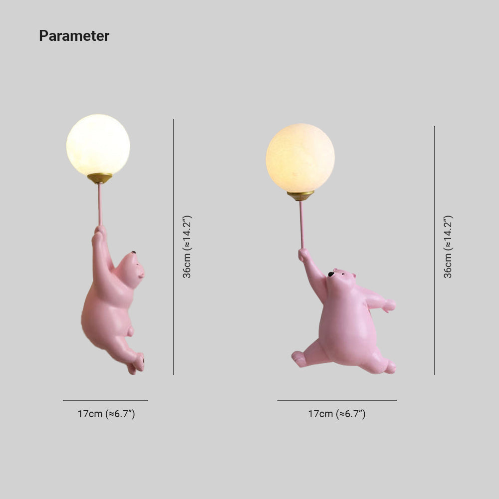 Bear Balloon Wall Light | Lumiluna