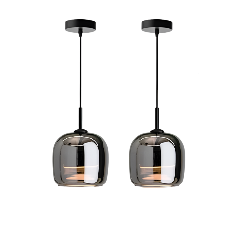 Black Glass Pendant Light | Luminoza