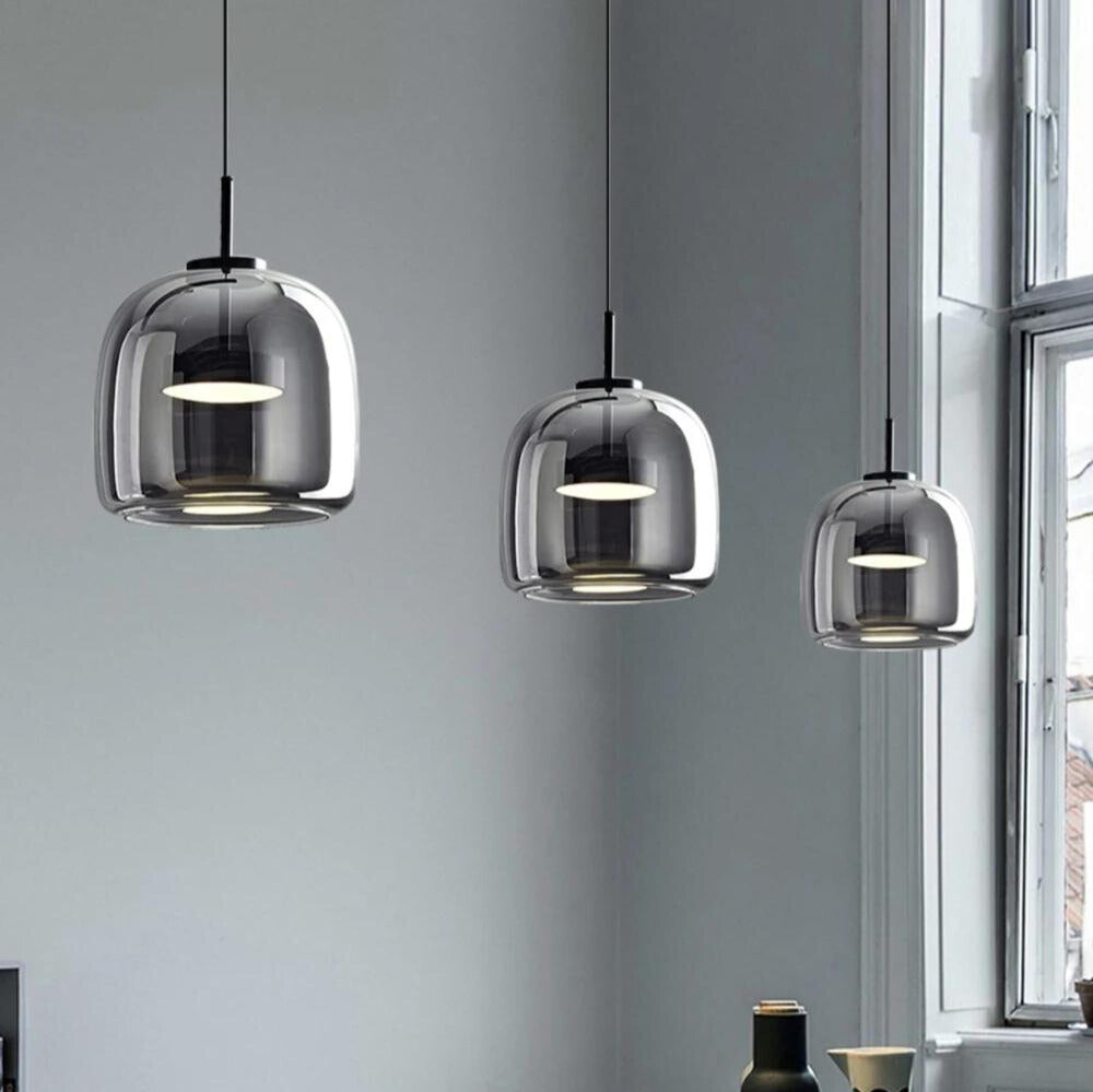 Black Glass Pendant Light | Luminoza