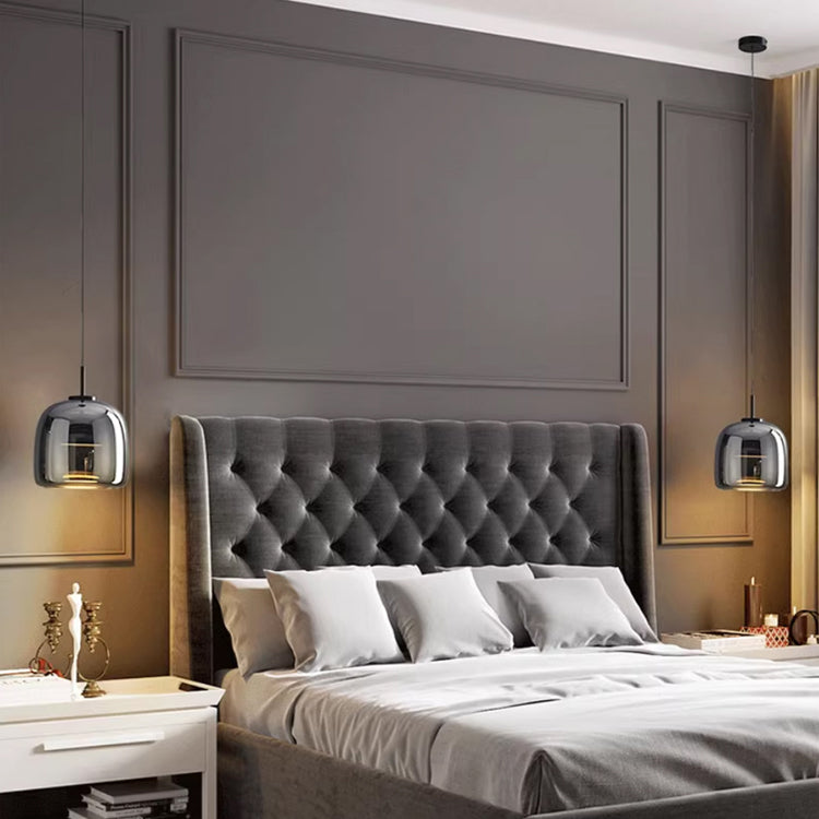 Black Glass Pendant Light | Luminoza