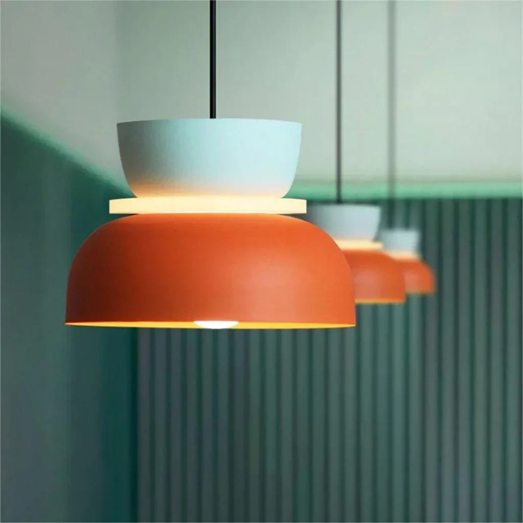 Color Block Nordic Pendant Light | Lumivox