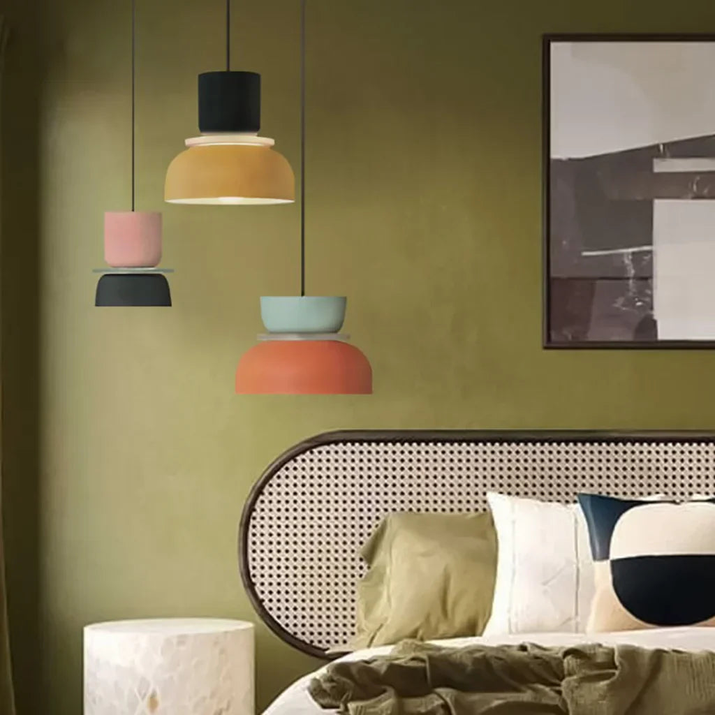 Color Block Nordic Pendant Light | Lumivox