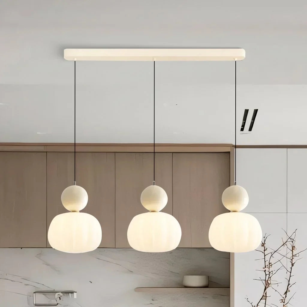Cream Art Deco Pendant Light | Lumina