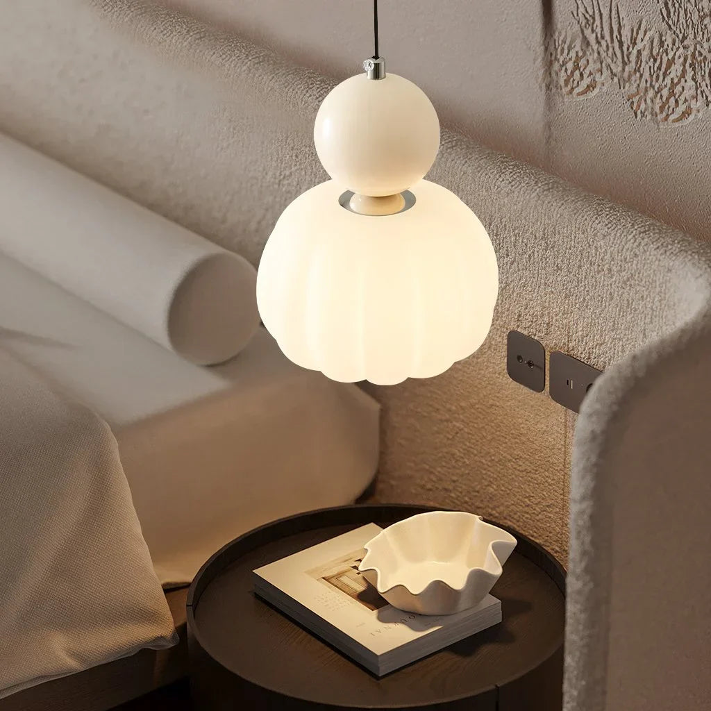 Cream Art Deco Pendant Light | Lumina