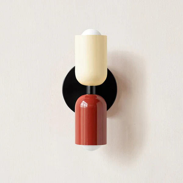 Double LED Wall Lamps with Cream Finish | Lumina