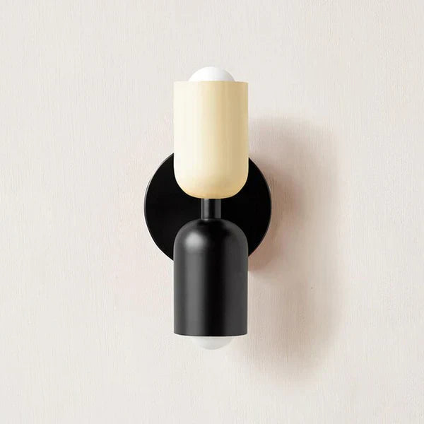 Double LED Wall Lamps with Cream Finish | Lumina
