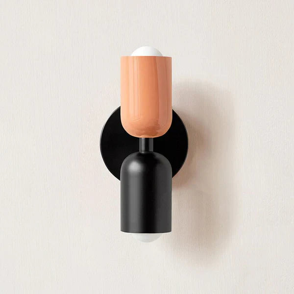 Double LED Wall Lamps with Cream Finish | Lumina