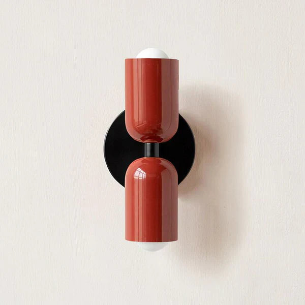 Double LED Wall Lamps with Cream Finish | Lumina