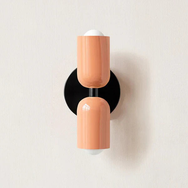 Double LED Wall Lamps with Cream Finish | Lumina