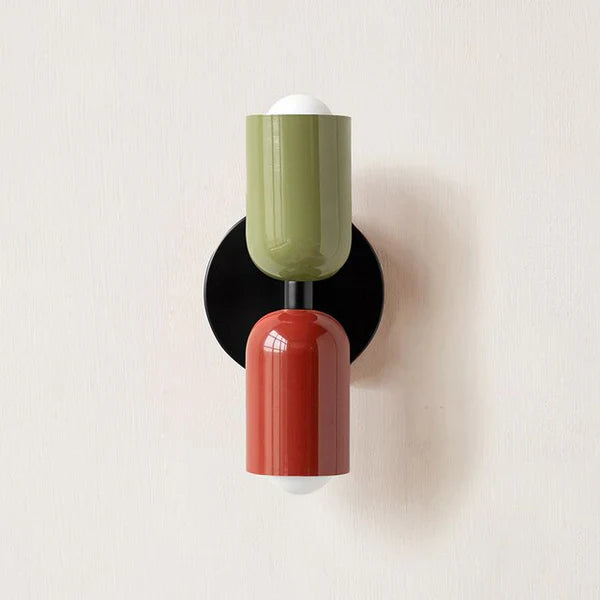 Double LED Wall Lamps with Cream Finish | Lumina