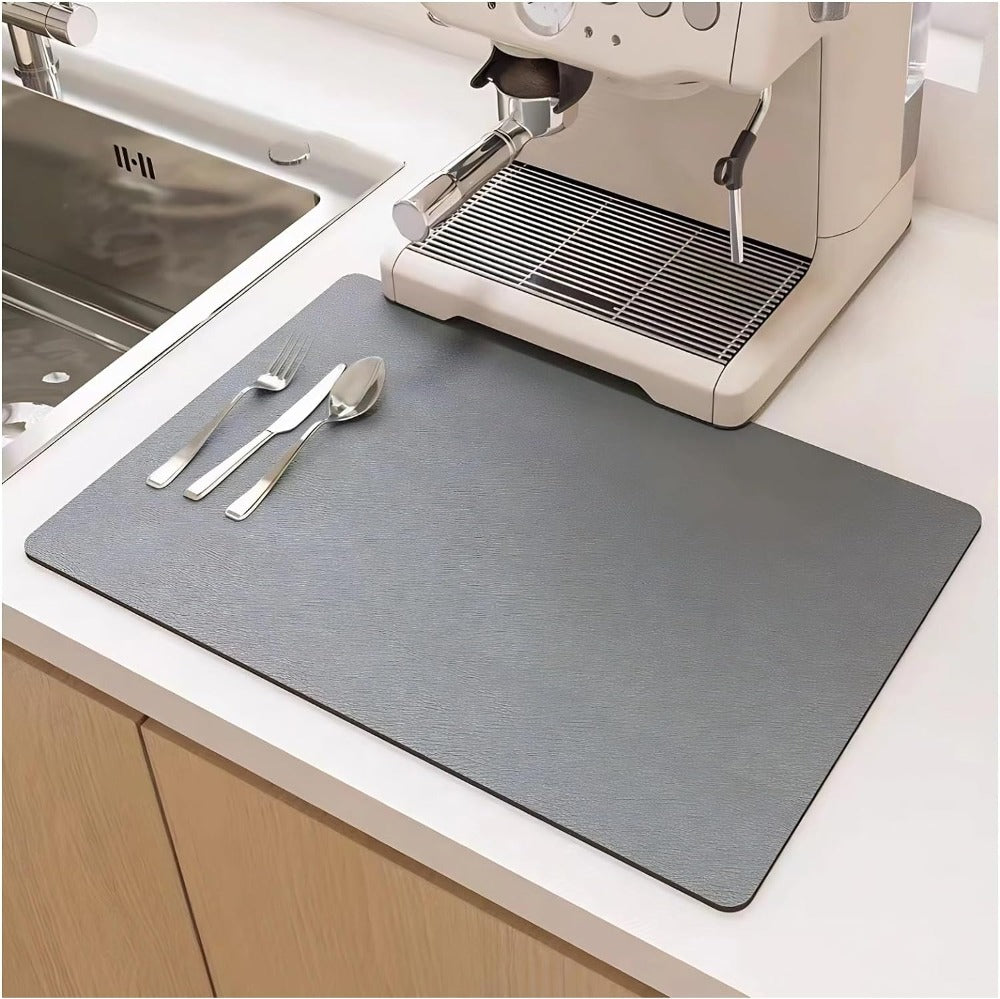 Fast-Drying Diatomite Kitchen Mat with High Absorption | AeroDry