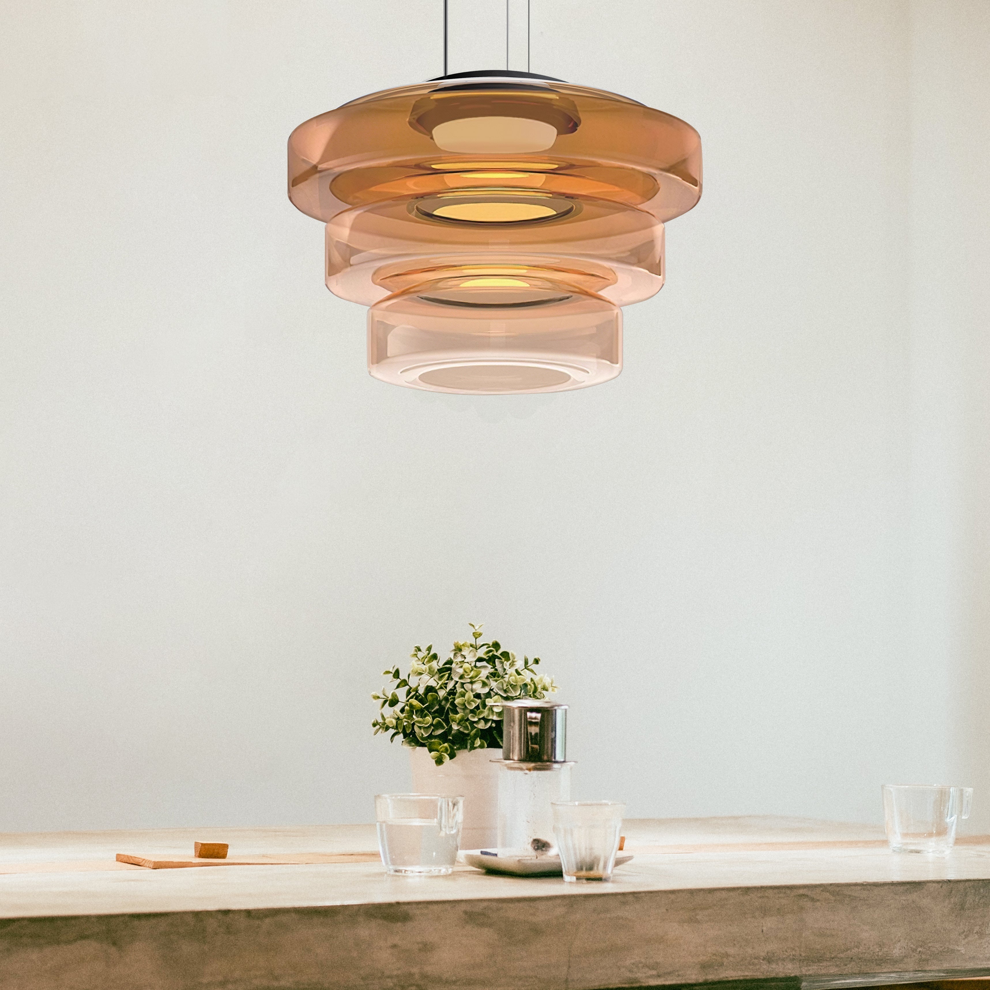 Glass Pendant Light Fixture | Lumina