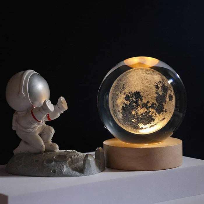 Illuminated Sphere with 3D Engravings | Luminara