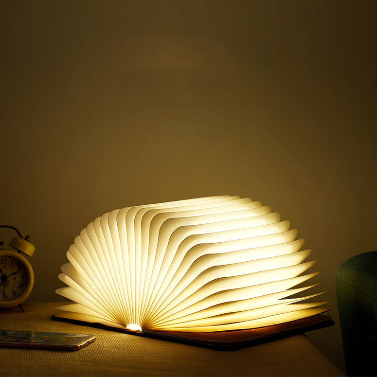 LED Wooden Book Lamp | Lumora