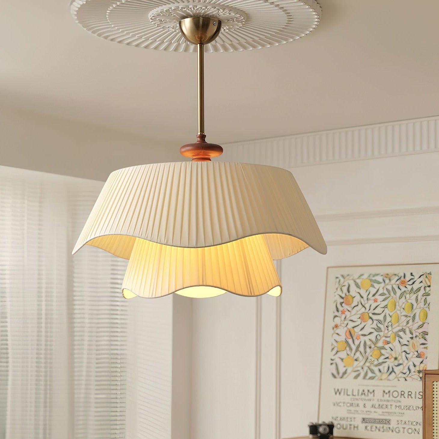 Metal Glass Wood Pendant Lighting | Luminara