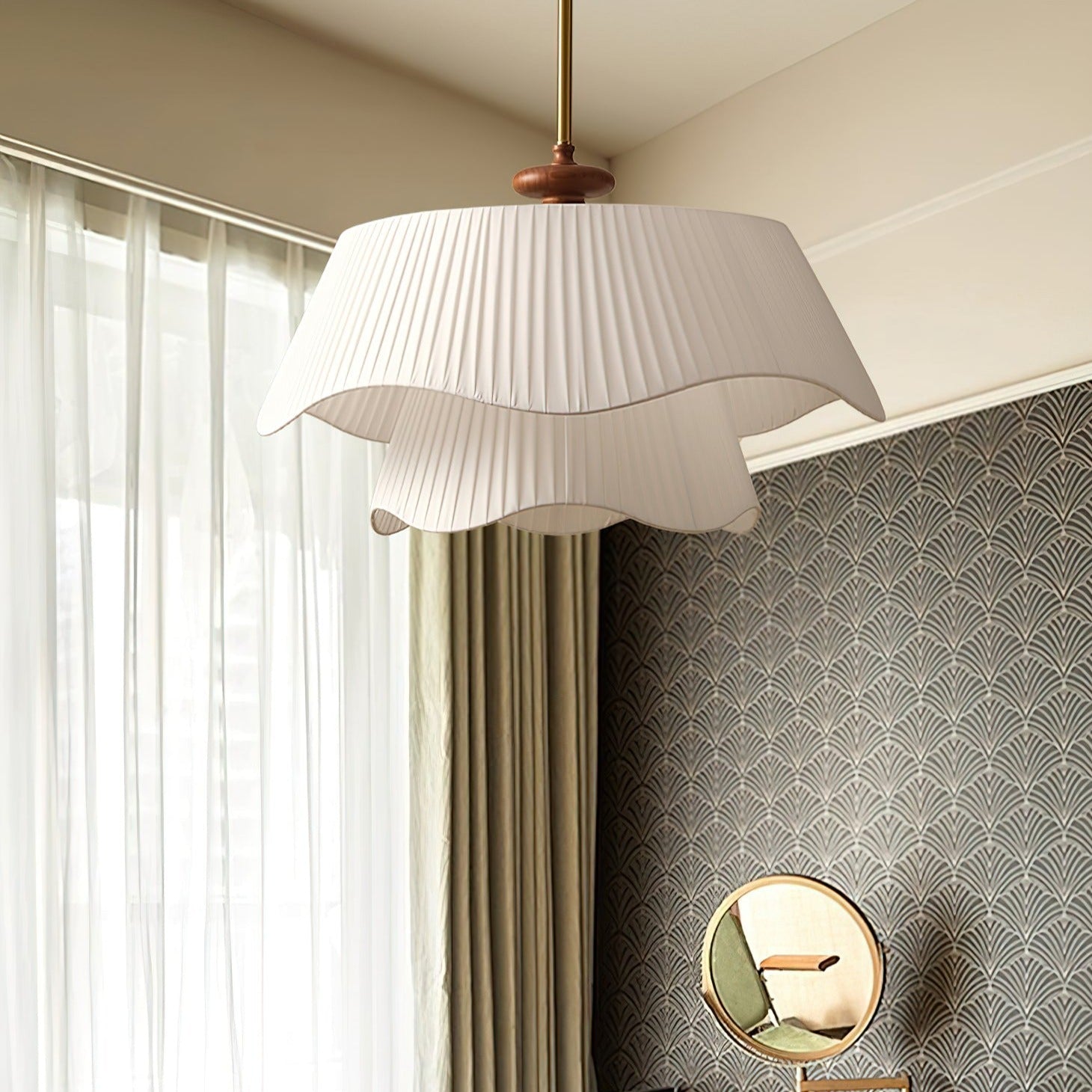 Metal Glass Wood Pendant Lighting | Luminara