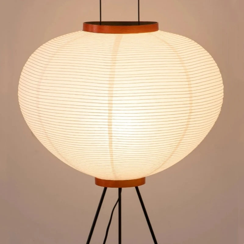 Rice Paper Floor Lamp with Wabi-Sabi Design | Tomari