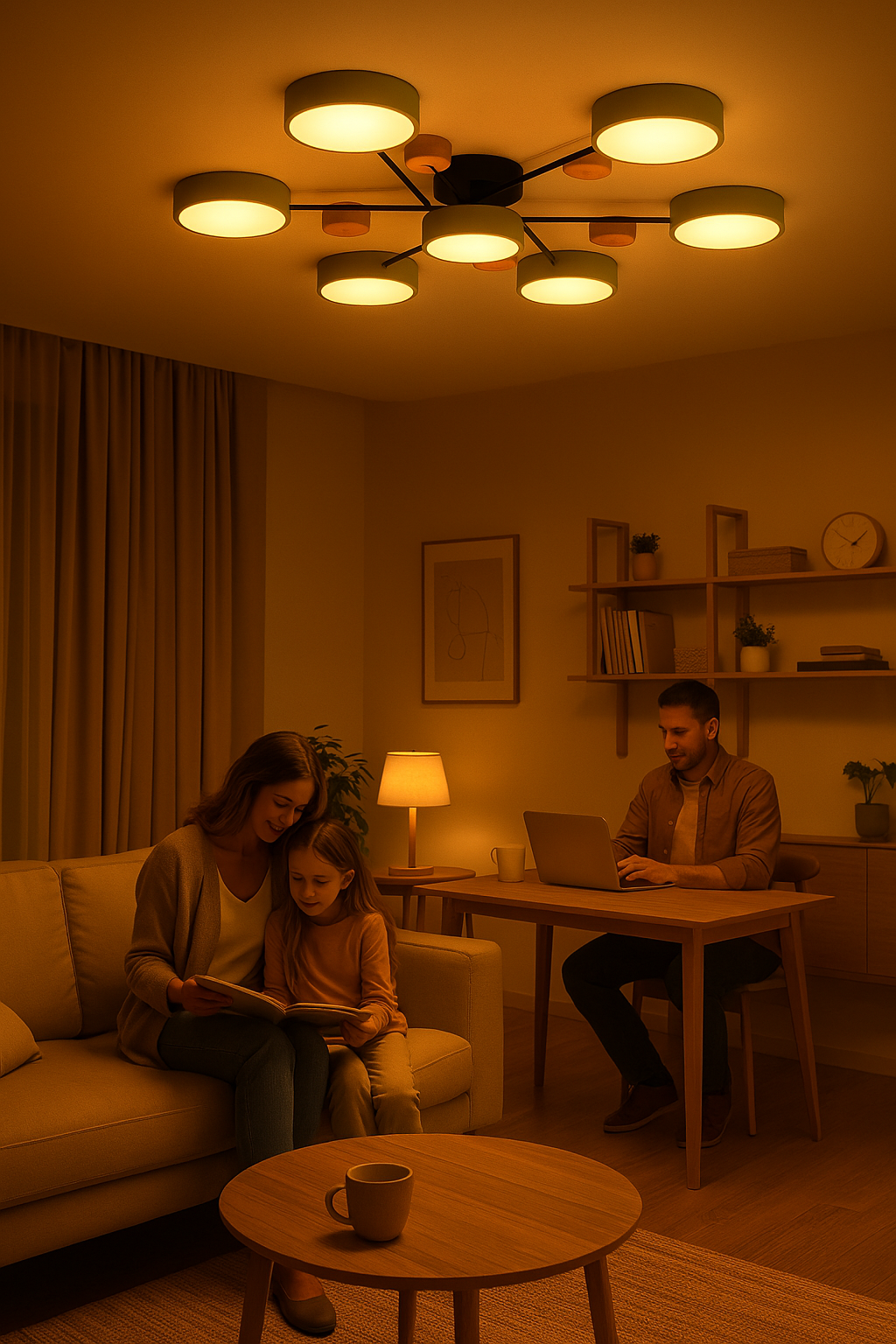 Scandinavian LED Ceiling Light | Lumivineo