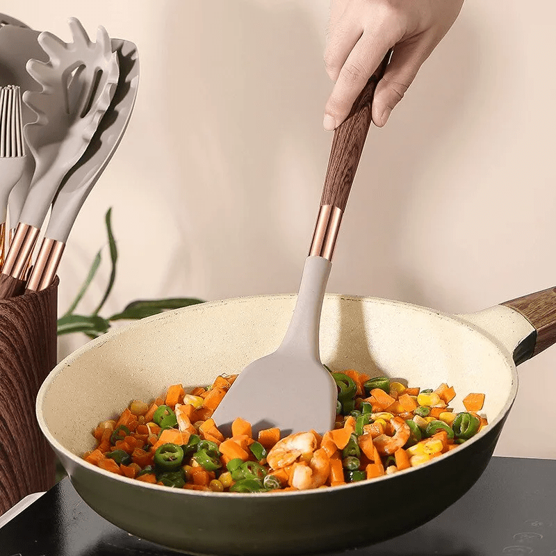 Silicone Kitchen Utensil Set 10-Piece Heat-Resistant | Virello