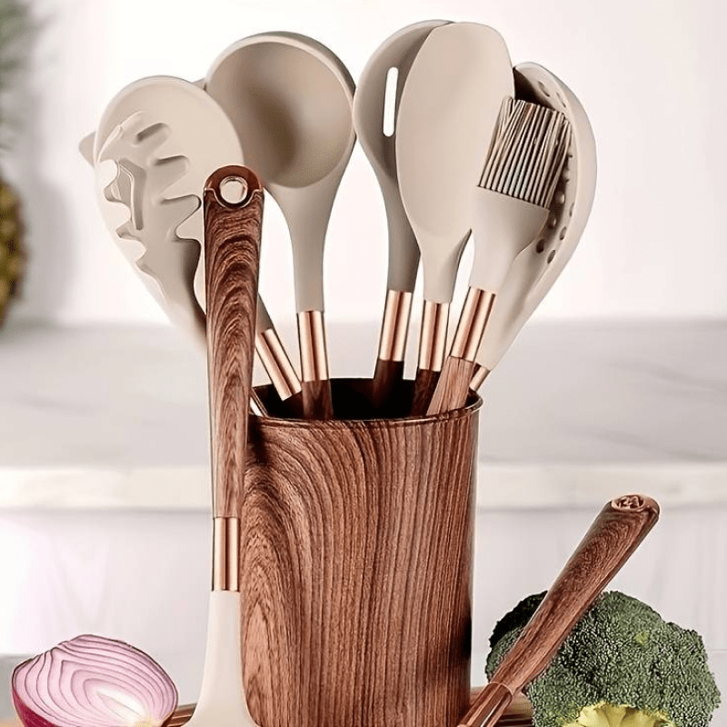 Silicone Kitchen Utensil Set 10-Piece Heat-Resistant | Virello