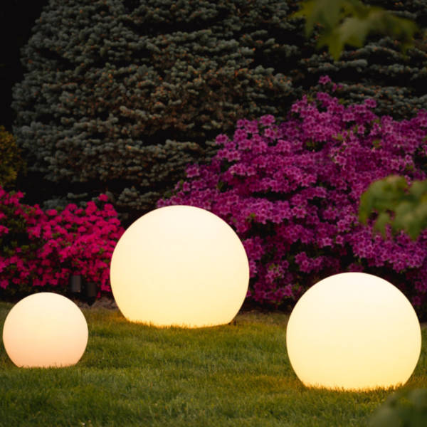 Spherical Outdoor Garden Light | Opaline