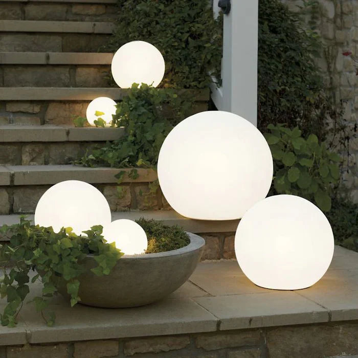 Spherical Outdoor Garden Light | Opaline