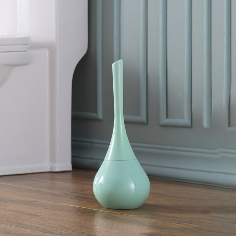 Toilet Brush with Stainless Steel Handle & Drip Tray | LuxeBrush