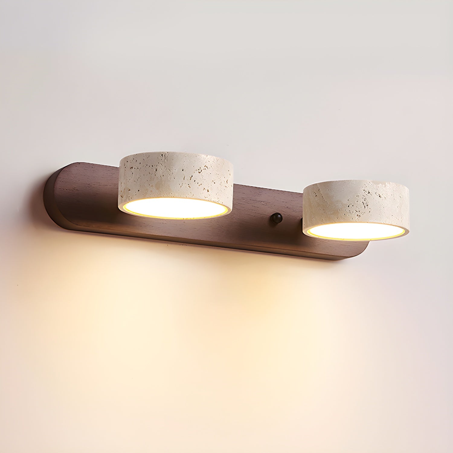 Solvante LED Wall Lights | Travertine