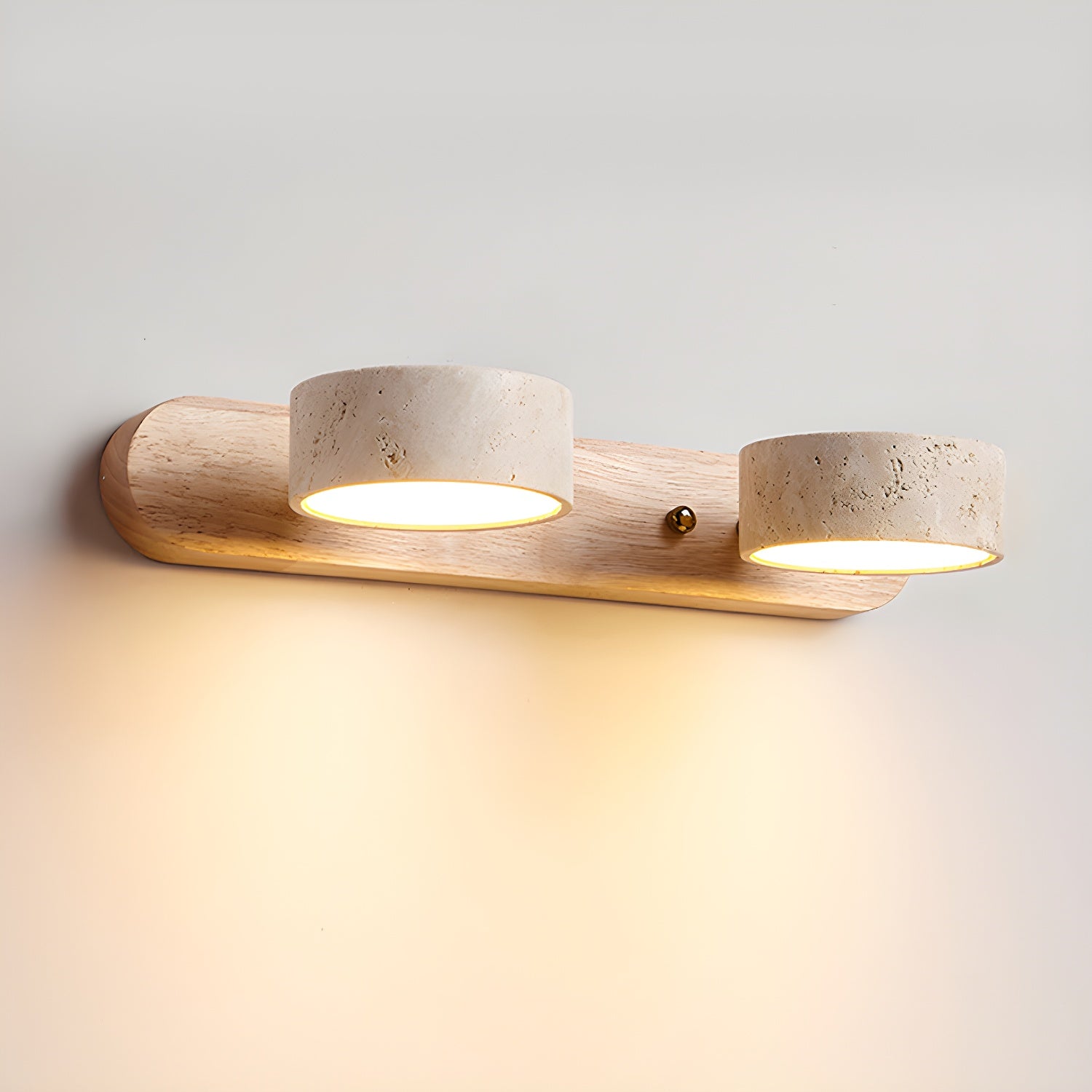 Solvante LED Wall Lights | Travertine