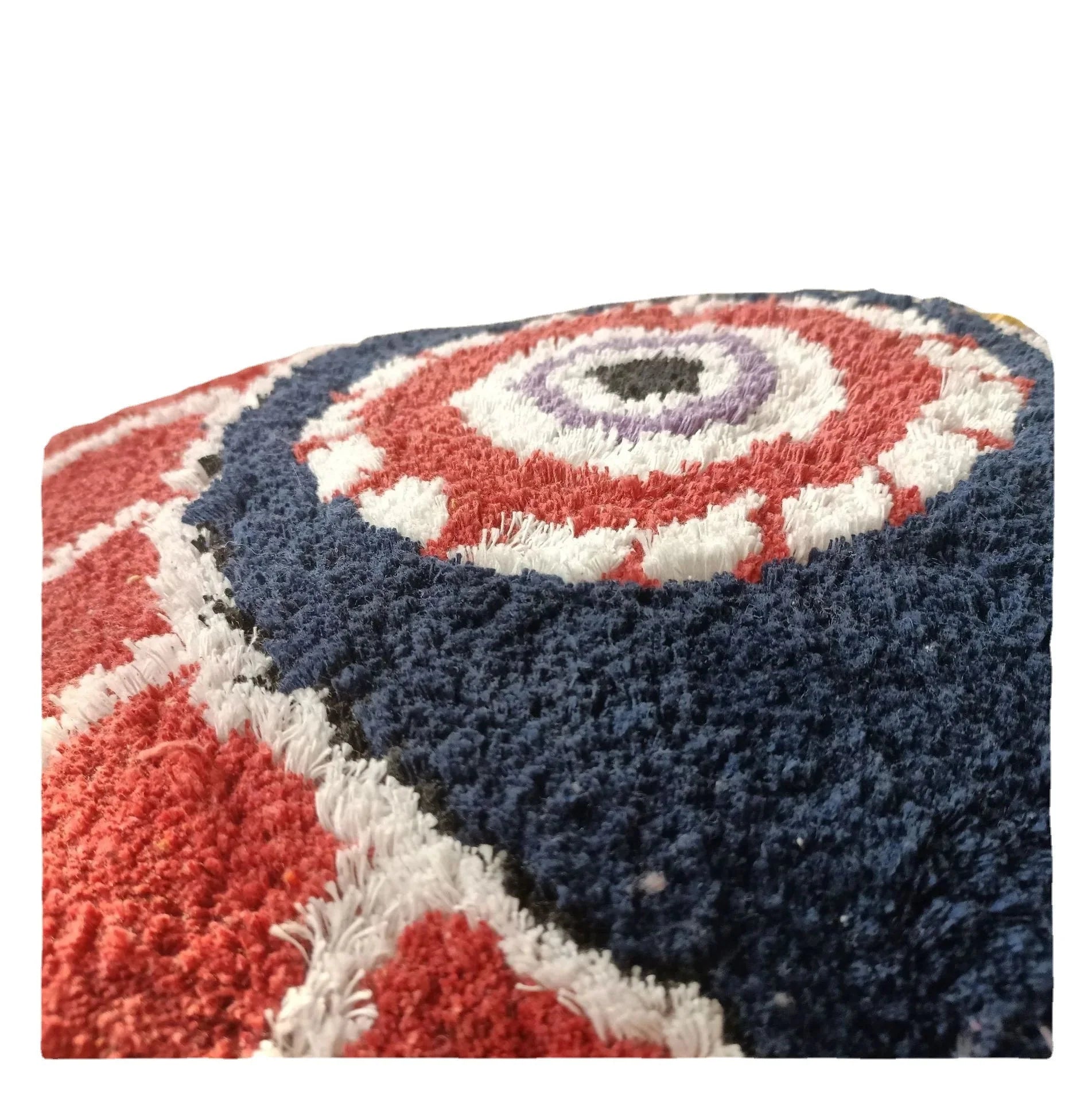 Tufted Cushion Cover 45x45cm with Devil’s Eye Pattern | Elvaya