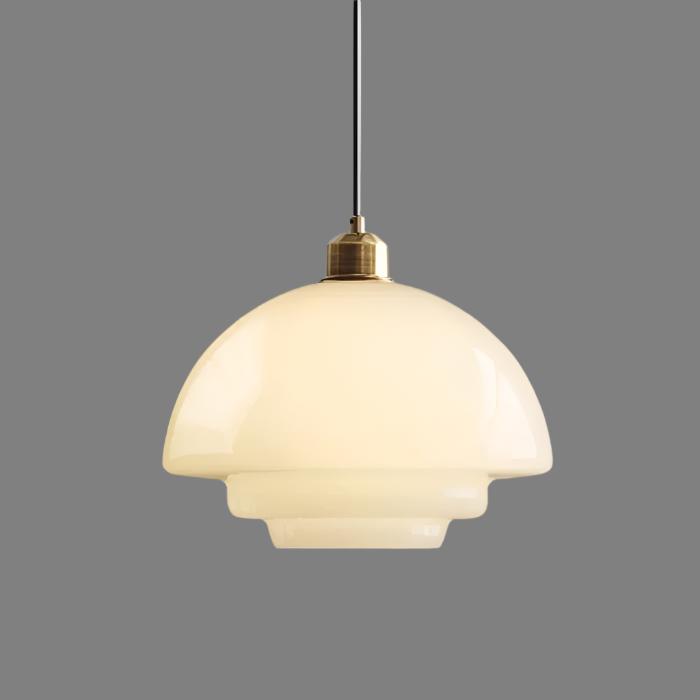 White Glass Pendant Light | Lumina