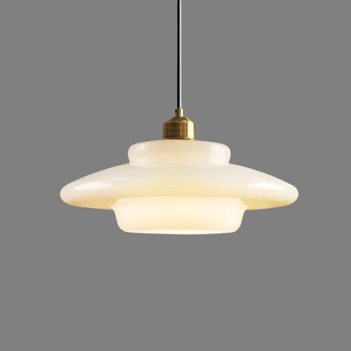 White Glass Pendant Light | Lumina