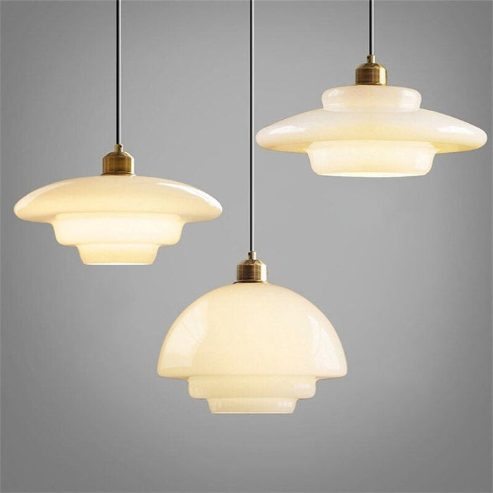 White Glass Pendant Light | Lumina