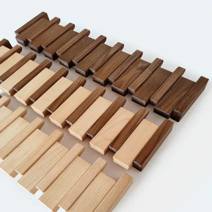 Wooden Piano Coat Rack with Multiple Hooks | Melodara