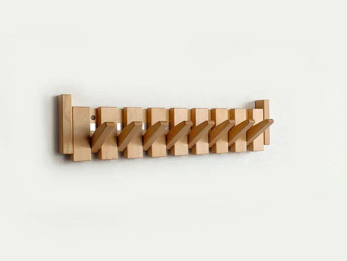 Wooden Piano Coat Rack with Multiple Hooks | Melodara