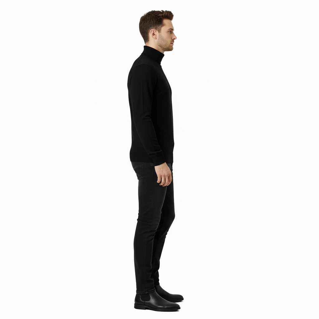 Ash Men’s Warm Cashmere Cotton Turtleneck Sweater | Knit