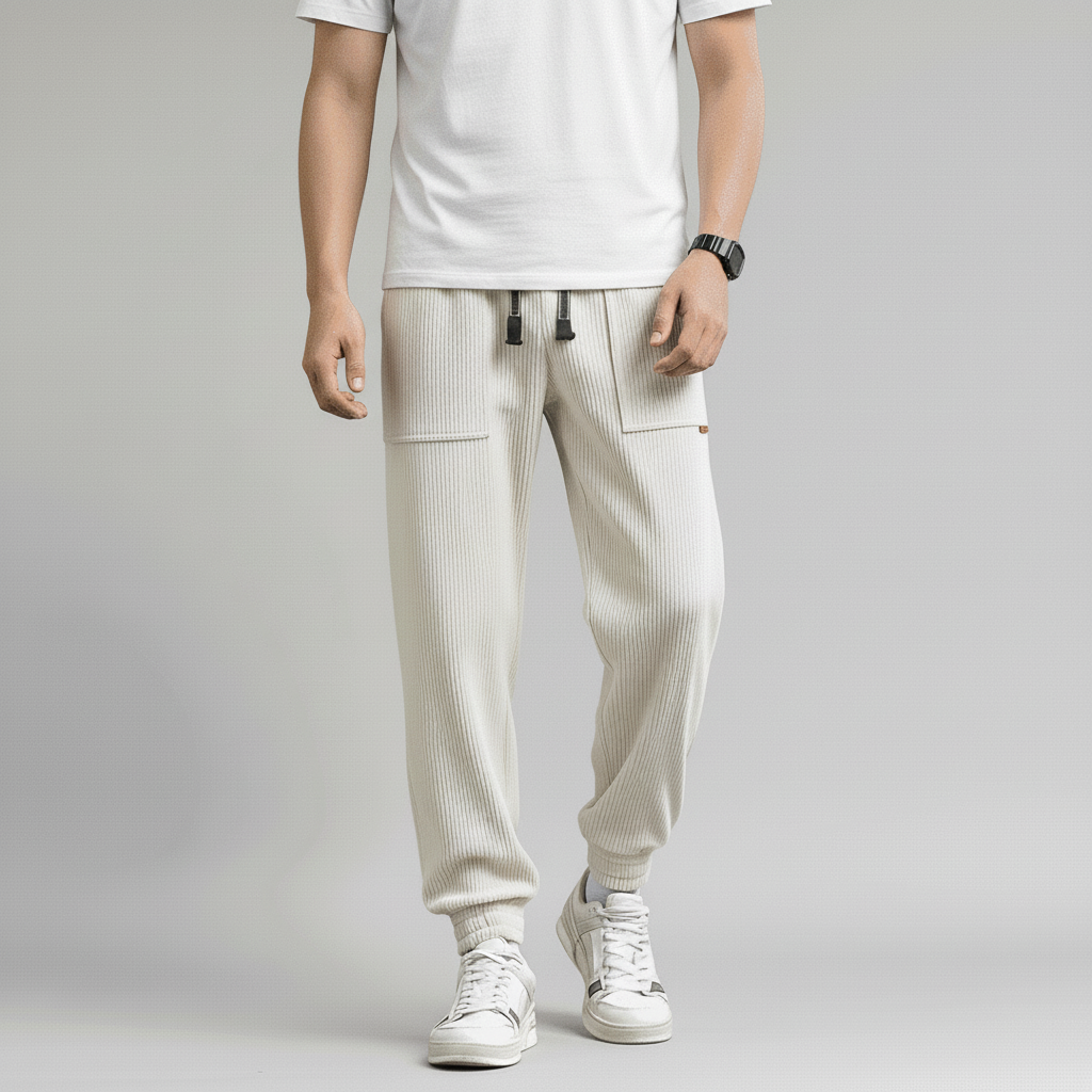 Crest Men's Baggy Corduroy Jogger Sweatpants | Autumn and Winter