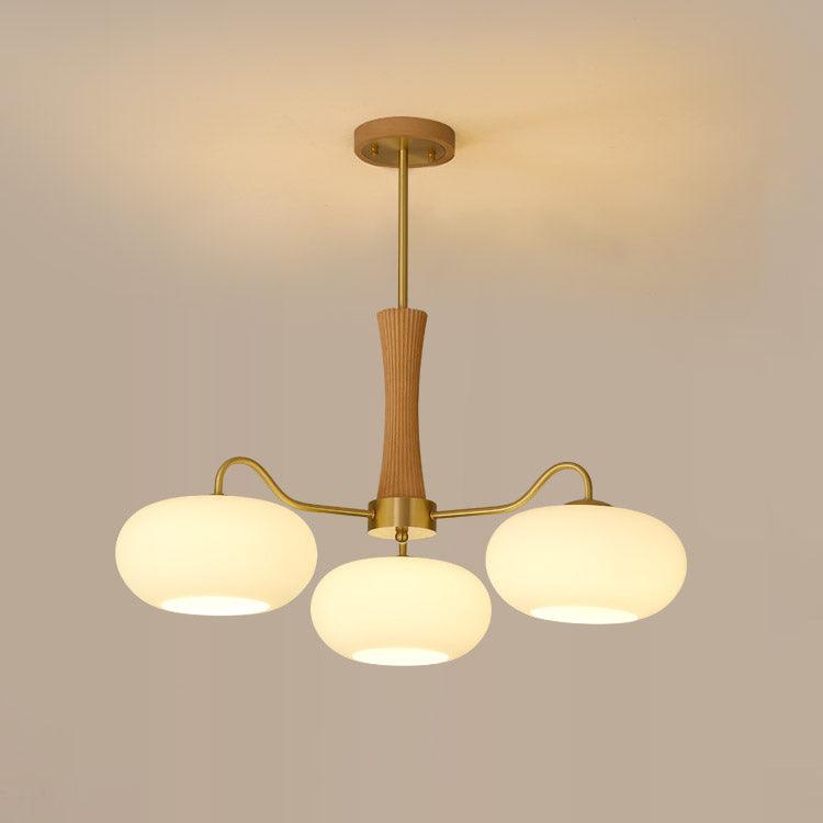 Trevano Wooden Semi Flush Mount Ceiling Light
