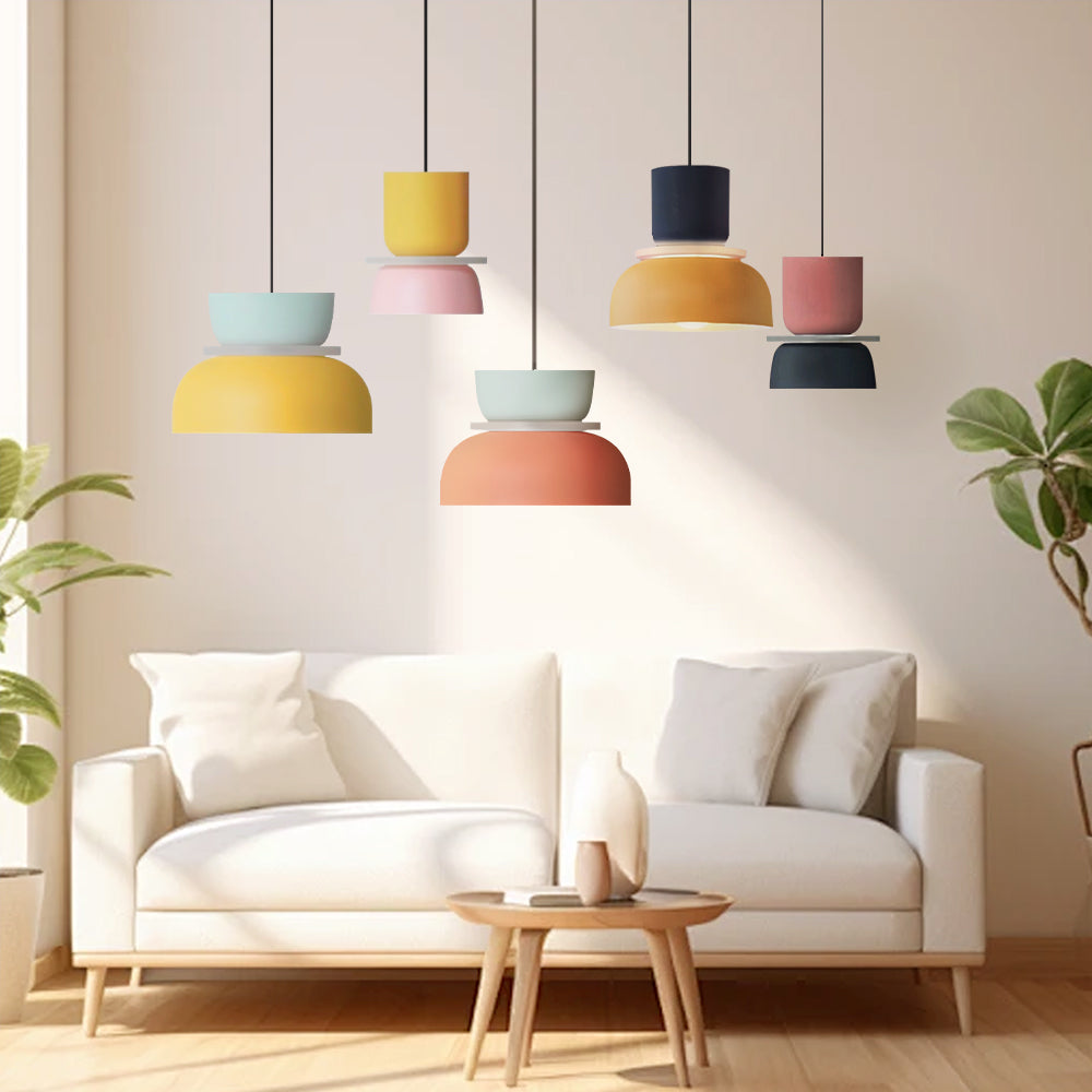 Color Block Nordic Pendant Light | Lumivox