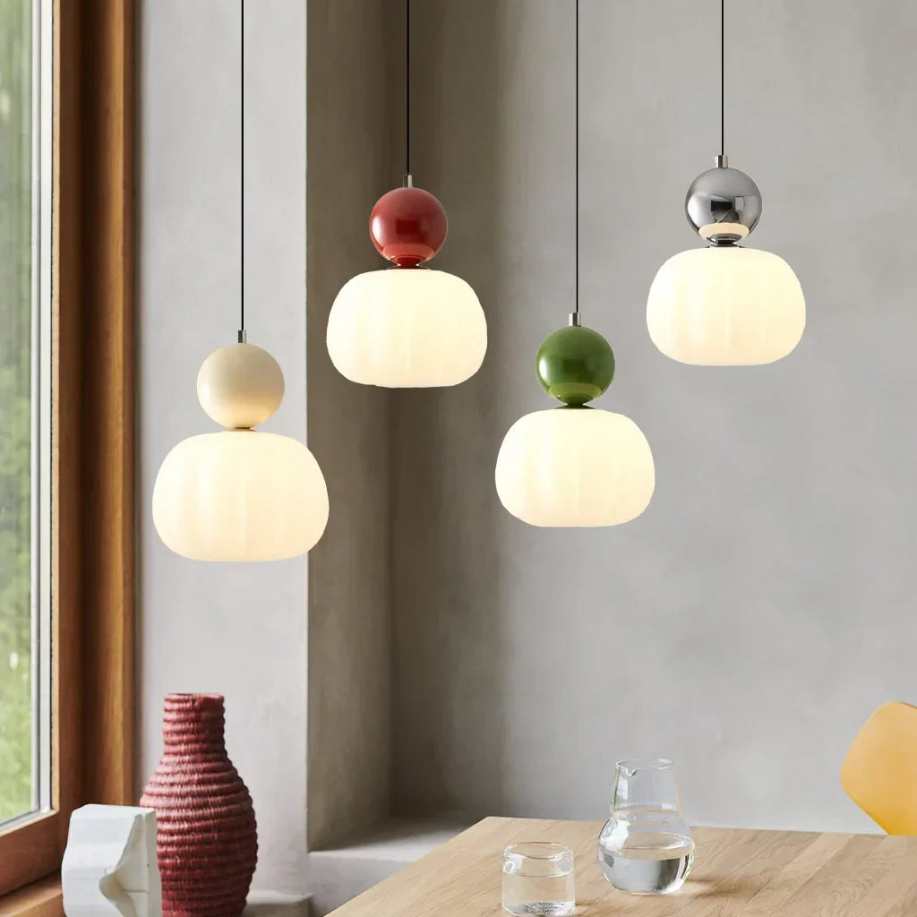 Cream Art Deco Pendant Light | Lumina