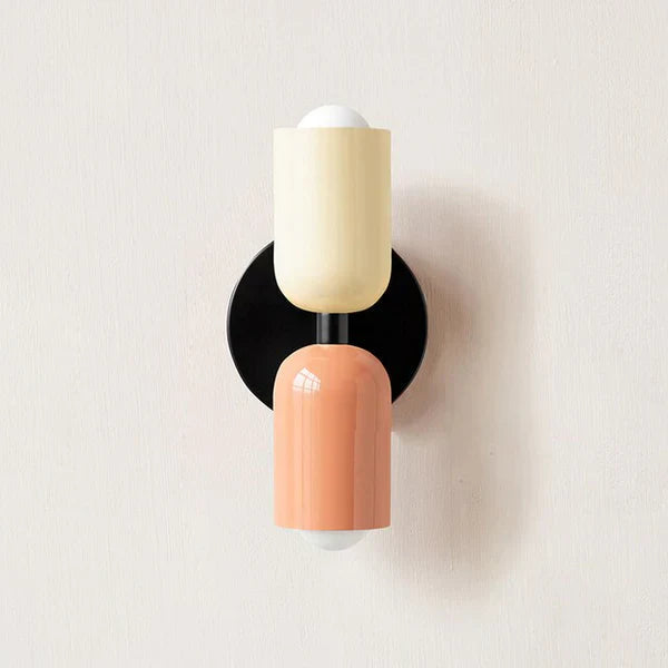 Double LED Wall Lamps with Cream Finish | Lumina