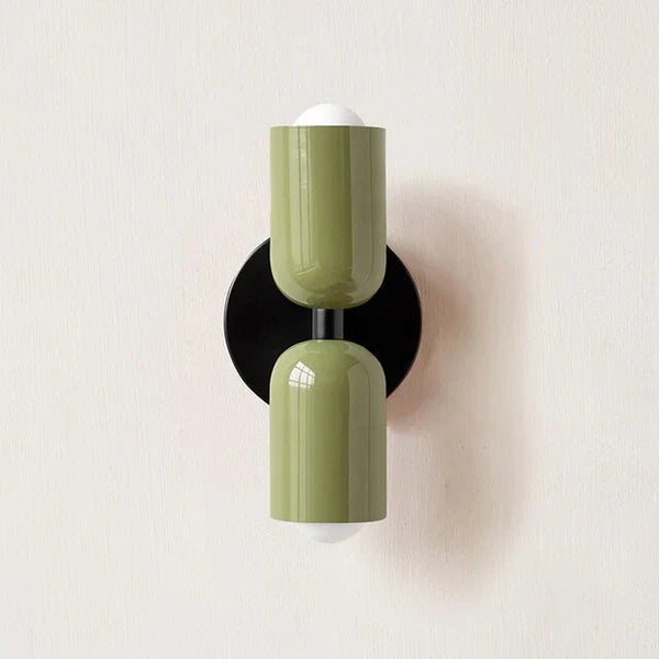 Double LED Wall Lamps with Cream Finish | Lumina