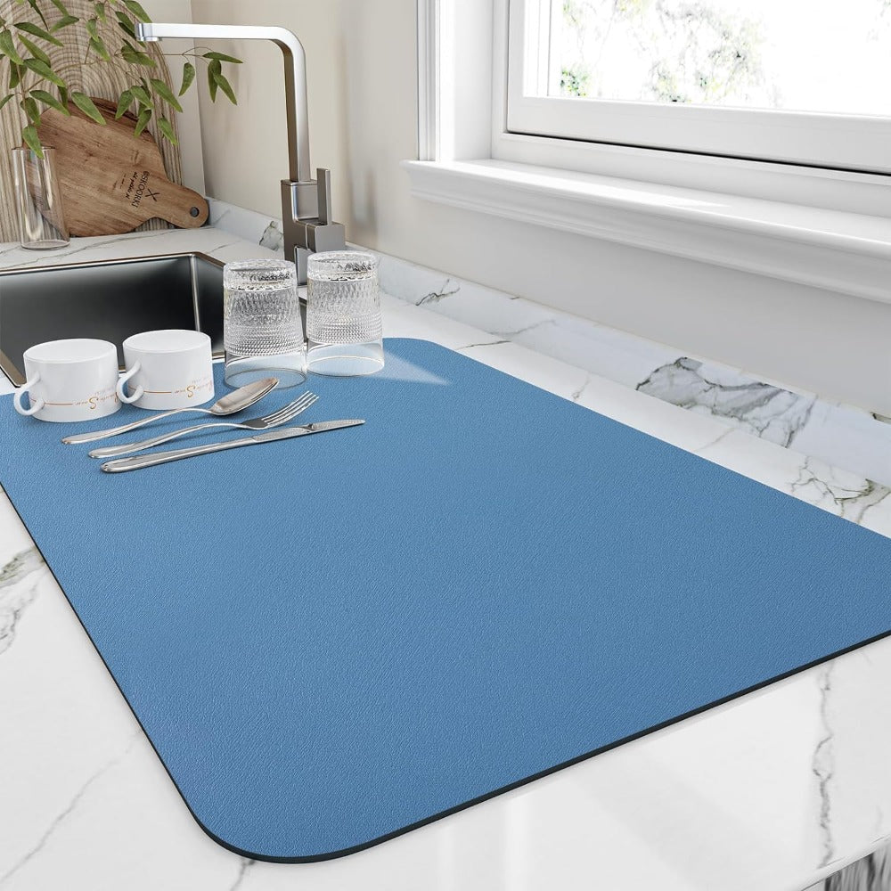 Fast-Drying Diatomite Kitchen Mat with High Absorption | AeroDry