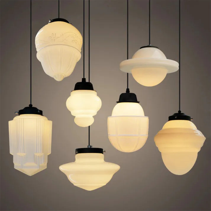 Glass Geometric Pendant Light | Lumivox