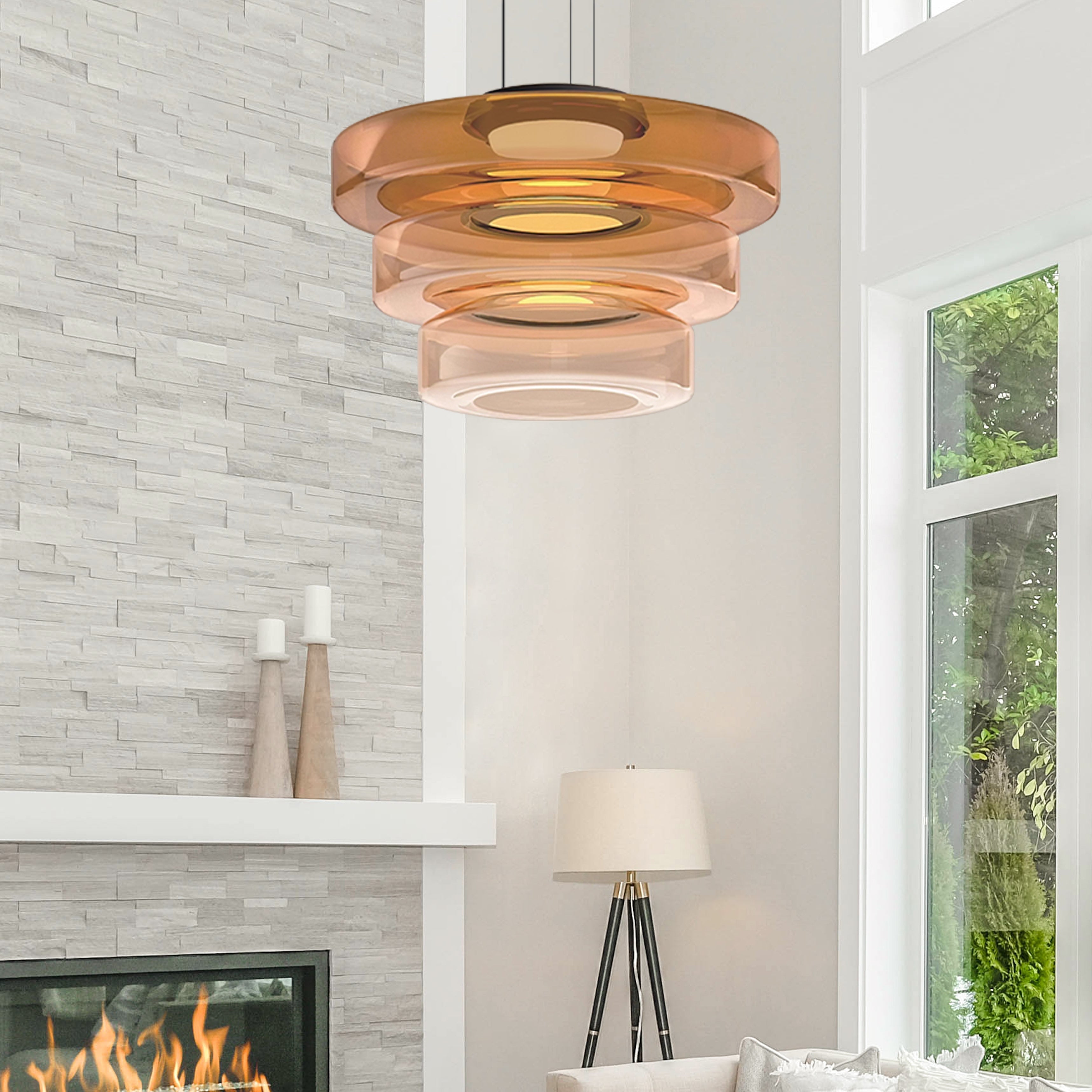 Glass Pendant Light Fixture | Lumina