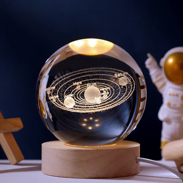 Illuminated Sphere with 3D Engravings | Luminara