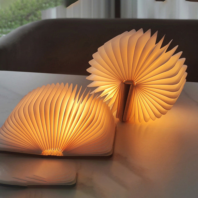 LED Wooden Book Lamp | Lumora