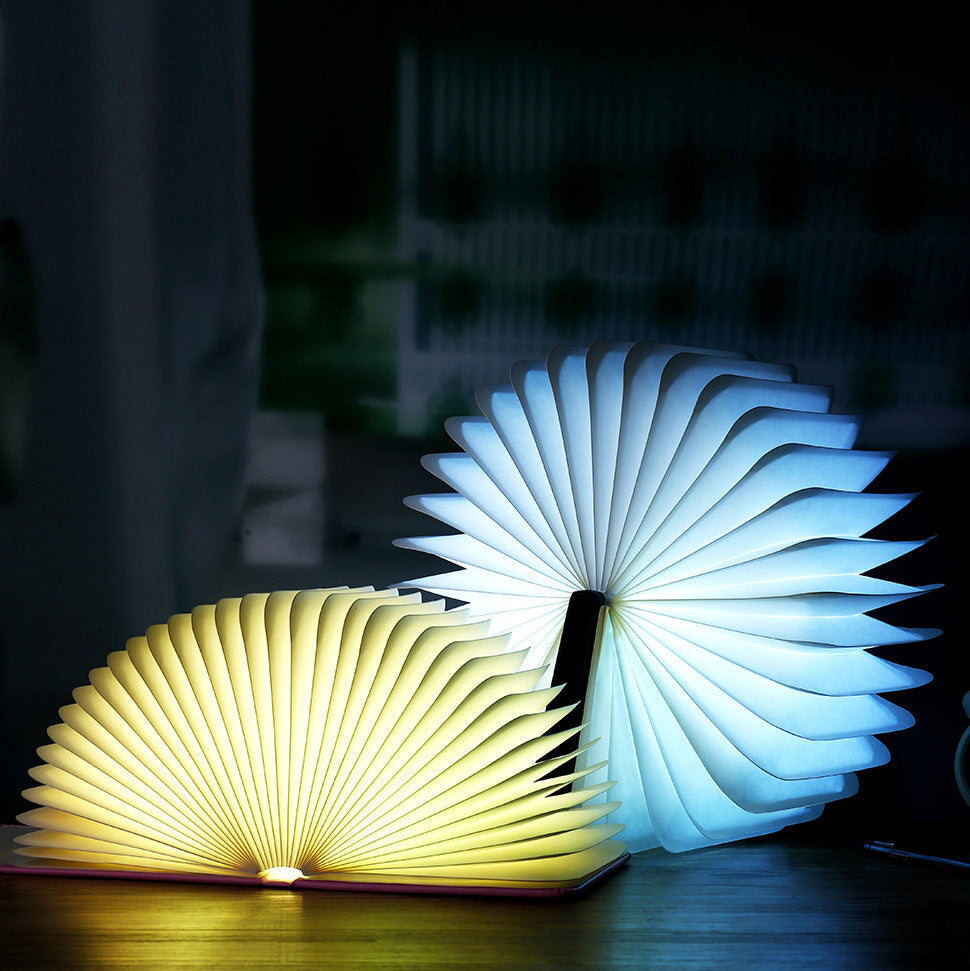 LED Wooden Book Lamp | Lumora
