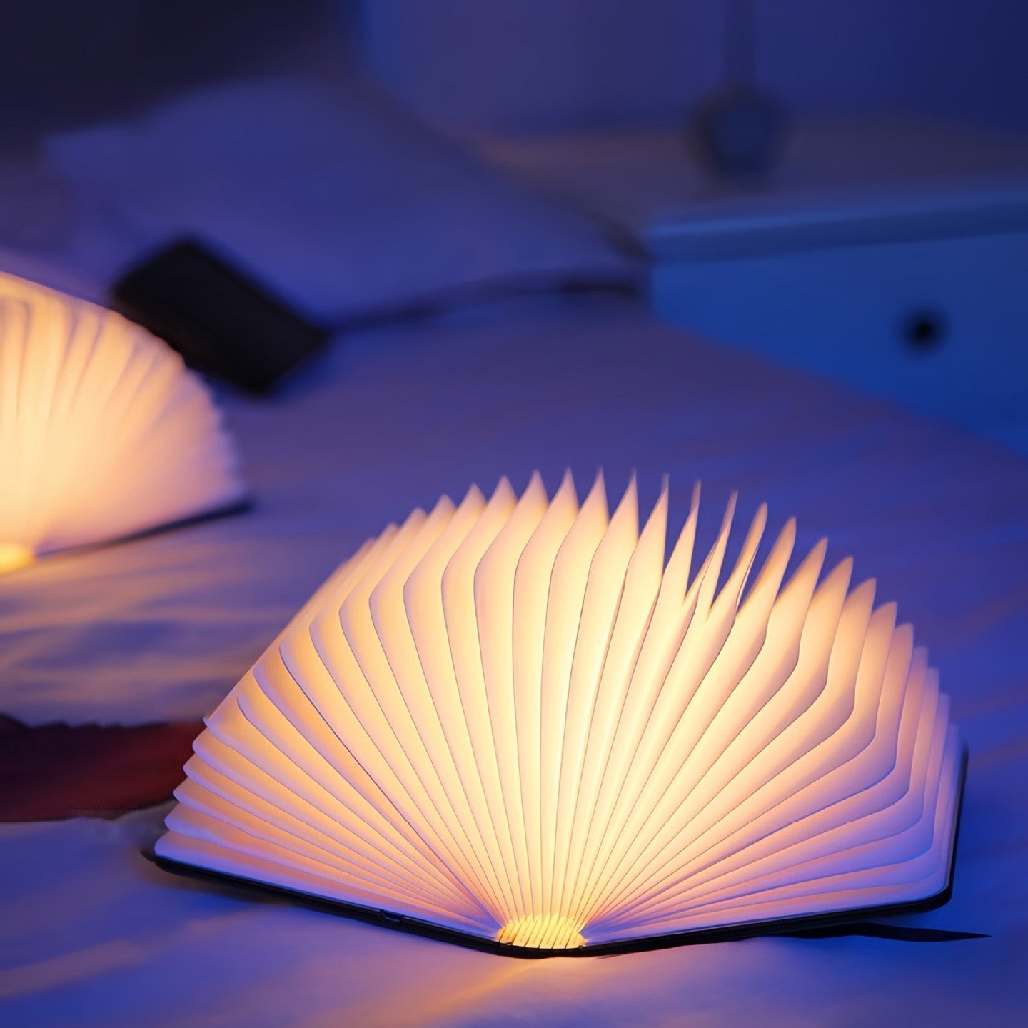 LED Wooden Book Lamp | Lumora
